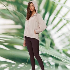 SOIA & KYO plus-size, lightweight pale pink/ beige windbreaker type jacket